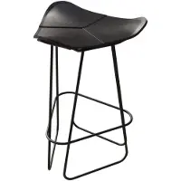 Cuero Design Pampa Barkruk 82 Cm Zwart - Barkrukken Staal Black - 1601111