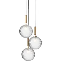 Nuura Miira 3 Hanglamp Miira 3 Large | Brass|Optic Clear