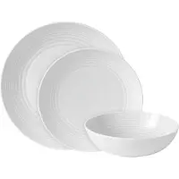 Royal Doulton Maze bordenset 12-delig wit