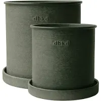 DBKD Plant pot pot klein 2-pack Green