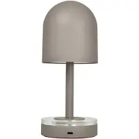 AYTM Acculamp Luceo, taupe, metaal, 24 cm, dimbaar, IP44 dimbaar, alu / grijs / zink, Woon-/ Eetkamer, metaal, Modern