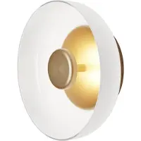 Nuura Wandlampe , Blossi Wall, dimbare, Goud / Messing, Woonkamer, Glas, Designer