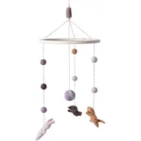 Sebra Mobiel Ø22 Cm Teeny Toes - Kinderkamerdecoratie Wol Multi - 801820008