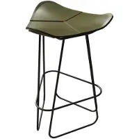 Cuero Design Pampa Barkruk 65 Cm Zwart / - Barkrukken Staal Grass Green - 1600711