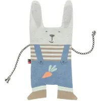 David Fussenegger Juwel Kussen 16x29 Cm Rabbit Blauw - Kinderkussens Katoen Blue - 981824L9