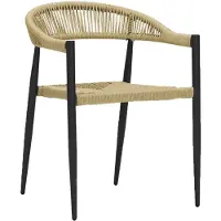 House Doctor Coon stoel naturel/zwart