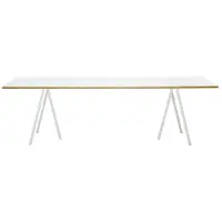 HAY Loop Stand Tafel 250 Cm Laminaat / Wit - Eettafels & bartafels Multiplex White - AA656-A338-AA53