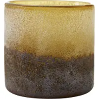 Boel&Jan Aria Kaarshouder Bruin / Grijs 10 Cm - Kandelaars Glas Brown - 8089986