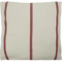 House Doctor Nula Kussenhoes 50x50 Cm Donkerrood / Gebroken Wit - Decoratieve kussens & hoezen Katoen Brown - 900001342