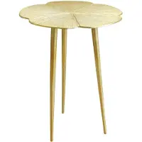 Rice Clover Bijzettafel Goud 51 Cm - Bijzettafels & buffetten Aluminium Gold - TABLE-CLOVER