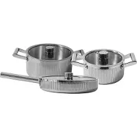 Vargen & Thor Glima Pottenset Pak Van 3 - Pannensets Roestvrijstaal Steel - 60234398