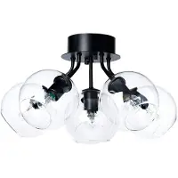 Co Bankeryd Tage plafondlamp zwart-helder glas
