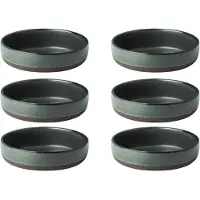 Aida Raw diep bord 6-pack Groen