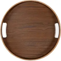 Sagaform Hanna dienblad rond Ø35 cm Donkerbruin
