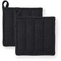 Rosendahl Copenhagen Garn Pannenlap 22x22 Cm Pak Van 2 Donkergrijs - Pannenlappen & ovenwanten Katoen Dark Grey - 21465