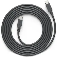 Avolt Cable 1 Oplaadkabel Usb-c / Usb-c 2 m Stockholm Zwart - Lampsnoeren & lampverlengstukken Siliconen Stockholm Black - C1CC-IN60-18SB