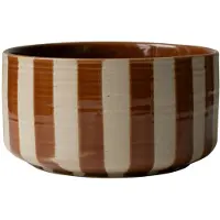 DBKD Line decoratieschaal Ø16 cm Stripe nougat