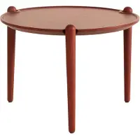 Design House Stockholm Aria Tafel H37 x Ø50 Cm Rood - Eetkamersets Gegalvaniseerd Staal Red - 2715-4000