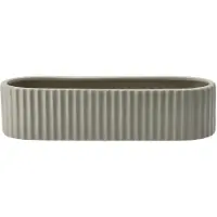 DBKD Stripe adventskandelaar 30 cm Sandy mole