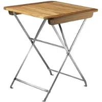 FDB Møbler M26 Lilleø balkon tafel Teak-roestvrij staal