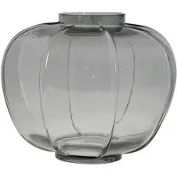 Lene Bjerre Dornia Vaas 25 Cm Donkergrijs - Vazen Glas Dark Grey - A00012258