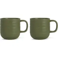 Sagaform Ellen Mok 37 Cl Pak Van 2 Groen - Koffiekopjes Steengoed Green - 5018421