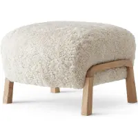 &tradition Wulff Atd3 Poef / - Voetenbanken Eiken Sheepskin Moonlight - 134435A235A042A745