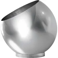 AYTM bloempot Globe, Ø 43 cm, zilver, roestvrij staal Globe, chroom / zilver, Roestvrij staal, Design