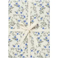 Garbo&Friends Dainty Hoeslaken Neteldoek 60x120 Cm - Onderlakens Biologisch Katoen Blue - GF150281-9400-182SE