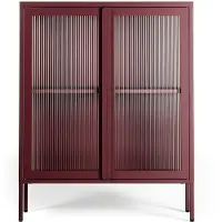 Department Store Kast 90x110 Cm - Kasten en vitrinekasten Glas Bordeaux - 16003059