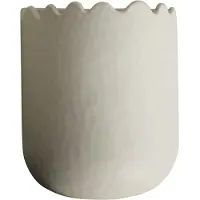 DBKD Flowery wandpot 19 cm Creme