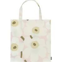 Marimekko Pieni Unikko tas 44x43 cm Pink-off white-sand