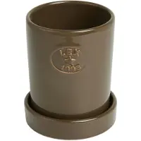 Lexington Pot Met Schotel H14 Cm - Bloempotten Terracotta Taupe - 10008096-1998-S