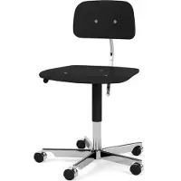 Montana Kevi 2533 Bureaustoel Zwart / Gepolijst Aluminium - Stoelen Fineer Black - 0E2533-5-43