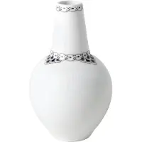 Royal Copenhagen Black Lace Vaas 15 Cm - Vazen Porselein White - 1068628
