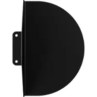 MOEBE Nachtkastje Halvemaanvormig Zwart - Nachtkastjes Gepoedercoat Staal Black - BDSTBL