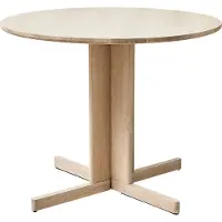 Form & Refine Trefoil eettafel Ø90 cm Wit eiken