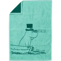 Arabia Moomin handdoek 50x70 cm Moominpapa blauwgroen