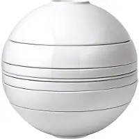 Villeroy & Boch Iconic La Boul, serviesset, porselein, wit, rond, 23,9 cm, 7 stuks