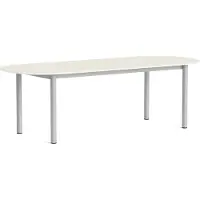 HAY Annex Tafel Langwerpig 95x240 Cm Aluminium / - Eettafels & bartafels Composiet Cotton Cream - AF196-F294-AT15