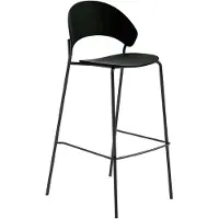 Please wait to be seated Dosina Barkruk 75 Cm Zwart - Barkrukken Eiken Black Oak - 702110334