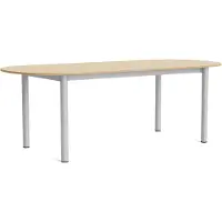 HAY Annex Tafel Langwerpig 95x220 Cm / Gelakt Eiken - Eettafels & bartafels Watergedragen Gelakt Eiken Aluminium - AF196-F293-AT16