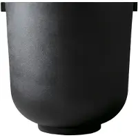 Friends & Founders Castle Plantenbak Medium Zwart - Bloempotten Gerecyclede Aluminium Black - 4060-01