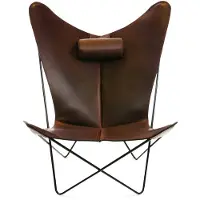 OX Denmarq Ks Armchair Black Base Leather - Fauteuils Leer Mocha - OX10002-14