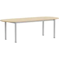 HAY Annex Tafel Langwerpig 95x240 Cm Aluminium / Gelakt - Eettafels & bartafels Eiken Lacquered Oak - AF196-F294-AT16