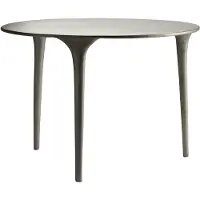 Tine k home Bijzettafel Gerecycled Aluminium Ø65 Cm - Bijzettafels & buffetten Gerecyclede Aluminium Grey - FEELTABLEO65-RAW