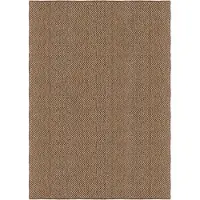 Layered Basket Weave Tapijt 200x300 Cm Bruin - Geweven vloerkleden Sisal Brown - PLSIBR200300