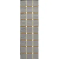 Decotique Mosaic Len Vloerkleed 75x250 Cm Grijs - Vloerkleden met motieven Wol Grey - GRAYMOSA75X250
