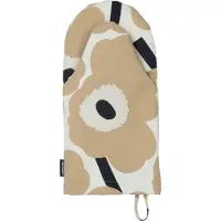 Marimekko Pieni Unikko Ovenwant / Gebroken Wit / Donkerblauw - Pannenlappen & ovenwanten Katoen Beige - 074652-185