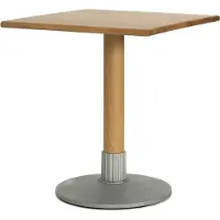 Design House Stockholm Tock Tafel 70x70 Cm Eiken - Eettafels & bartafels Zandgegoten Aluminium Oak - 3551-8400